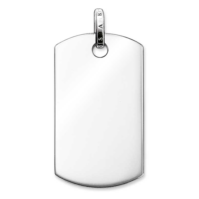 Thomas Sabo Plain Silver Dog "Classic" Tag Pendant