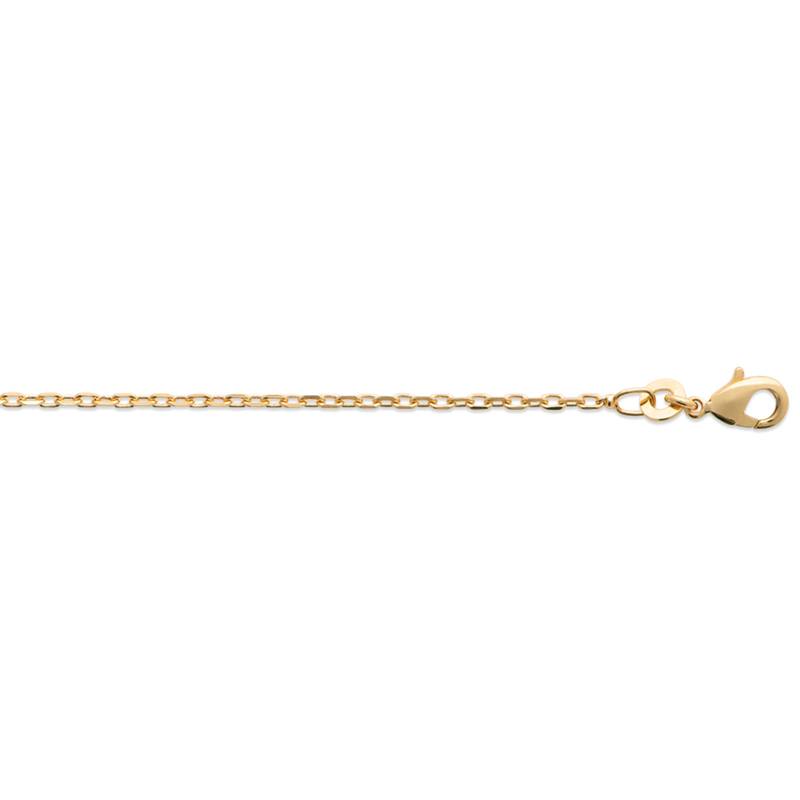 18ct Yellow Gold Plated Alloy Cable Chain