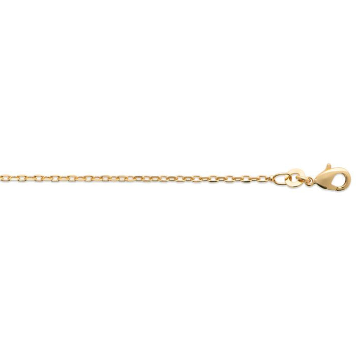 18ct Yellow Gold Plated Alloy Cable Chain