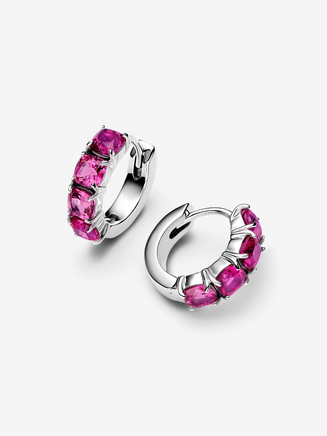 Pandora Pink Hoop Earrings