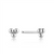 Ania Haie Silver Modern Triple Ball Stud Earrings