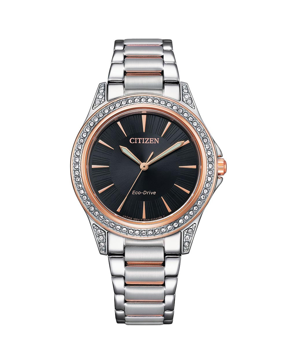 Citizen Ladies Eco-Drive Rose and S/Steel Bracelet Watch