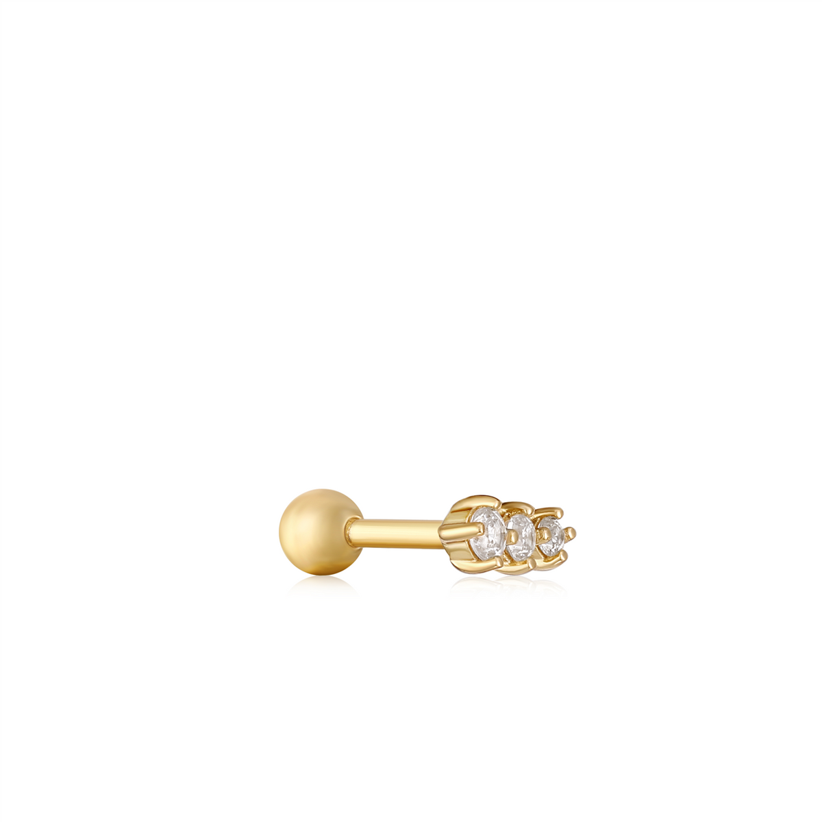 Ania Haie Gold Sparkle Crawler Barbell Single Earring.