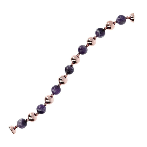 BronzeAllure Stone Bead Bracelet