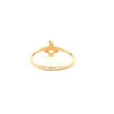 Peridot and Diamond Dress Ring in Yellow Gold