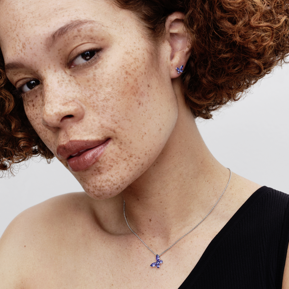 Pandora Butterfly Pendant Necklace