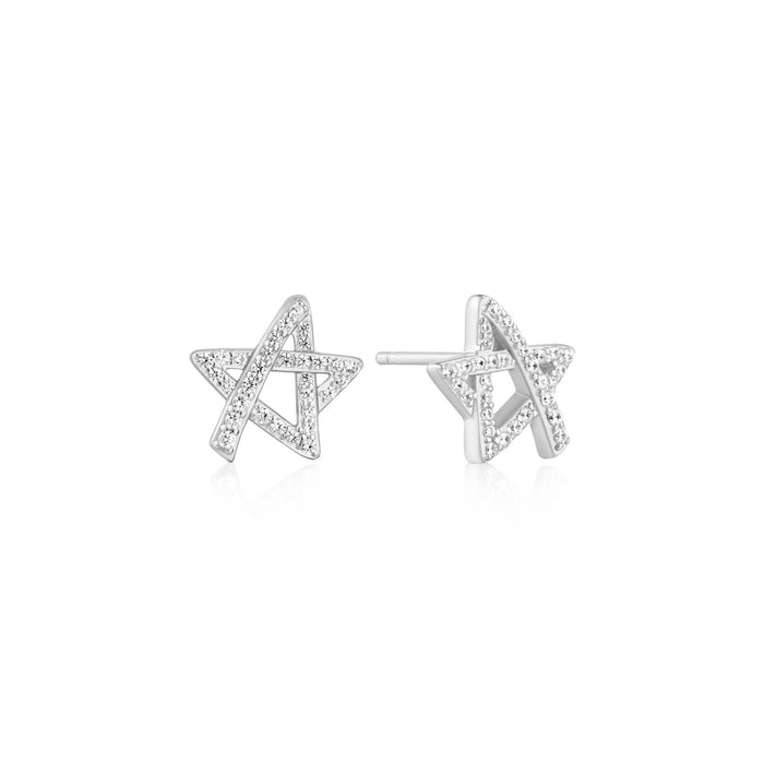 Ania Haie Asymmetric Five-Point Star Stud Earrings
