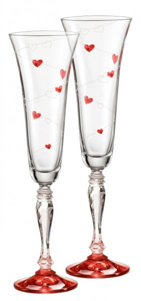 Bohemia Crystal Love Champagne Flute