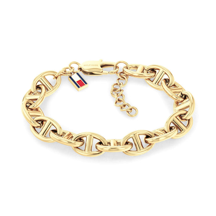 Tommy Hilfiger Jewellery Gold Steel Women's Chain Bracelet