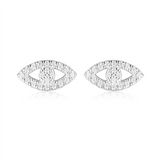 Georgini Rock Star Evil Eye Earrings Silver