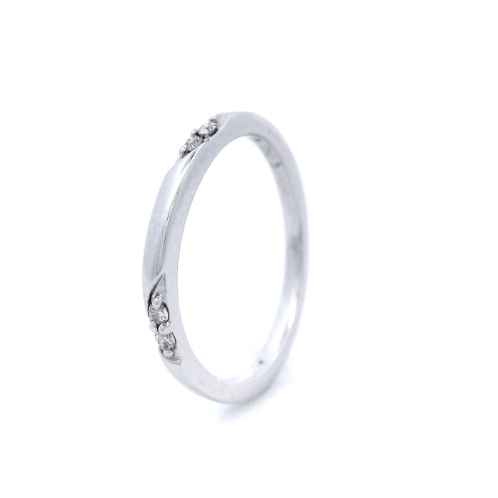 Argle Diamond Stacker Dress Ring set in 18ct White Gold