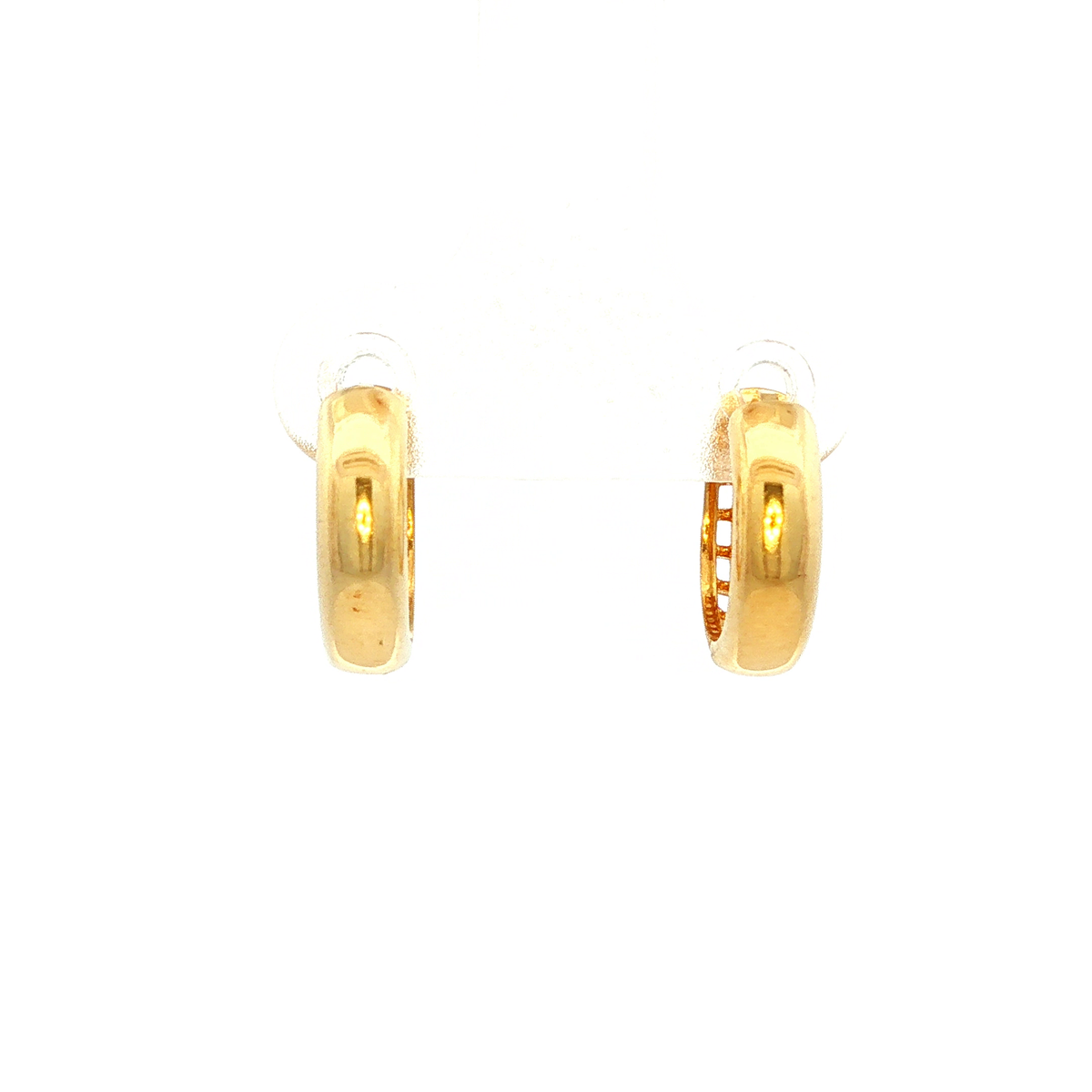 Light Weight Hoop Earrings in Yellow Gold