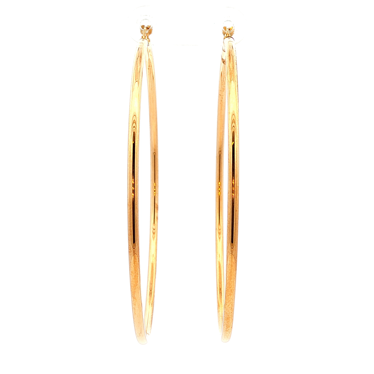 Classic Yellow Gold Hoop Earrings