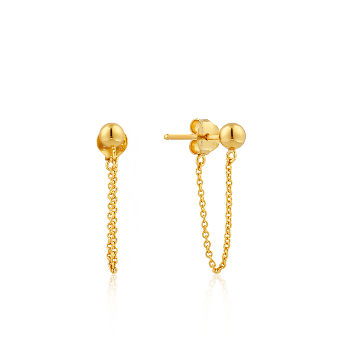 Ania Haie Modern Minimalism Chain Stud Earrings