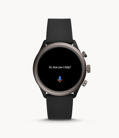 Fossil Sport Black Silicone Smartwatch