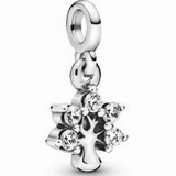 Pandora Me My Nature Silver Hanging Charm w CZ