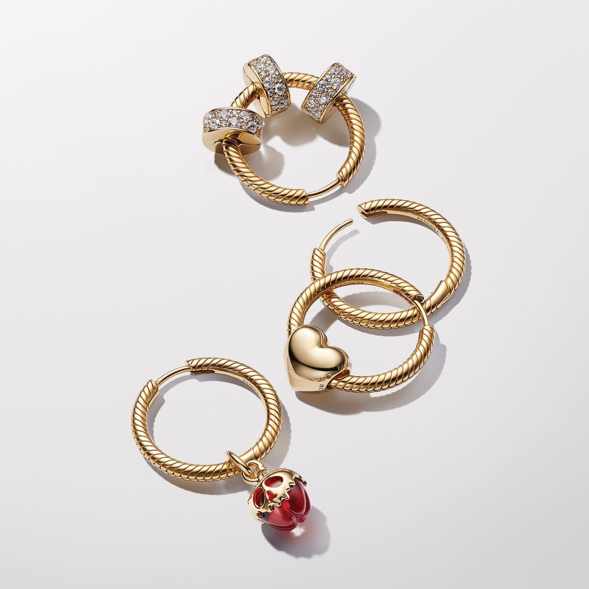 Pandora Moments Charm Hoop Earrings