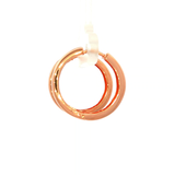 Plain Huggie Earrings in Rose Gold