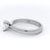 Cushion Cut Diamond set in 4 Claw White Gold Ring