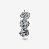 Triple Pansy Flower Ring - 58