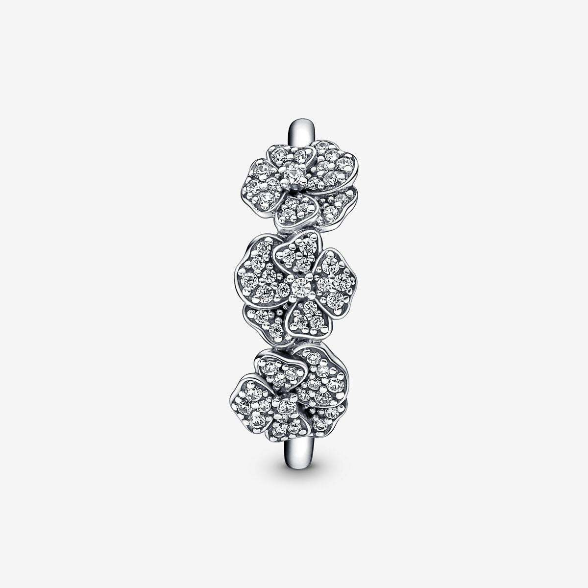 Triple Pansy Flower Ring