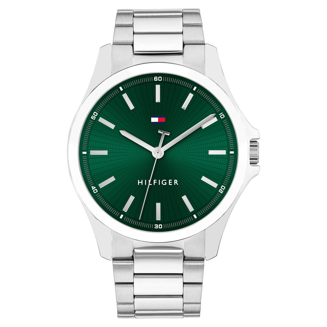 Tommy Hilfiger Stainless Steel Green Dial Men&#39;s Watch