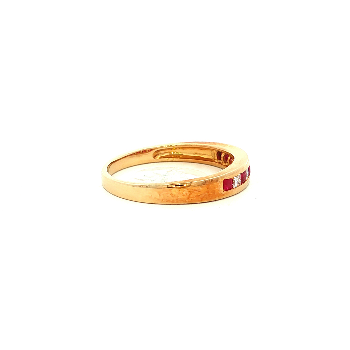 Ruby and Diamond Ring in Yellow Gold