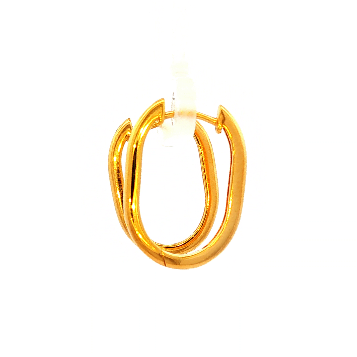 Hinged Hoop Earrings in Yellow Gold