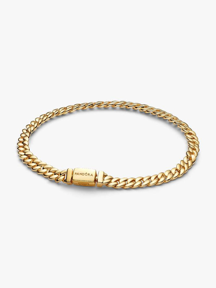 Cuban chain sterling silver bracelet