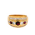 Ruby and Diamond Two Tone Dress Ring Set in Yellow Gold