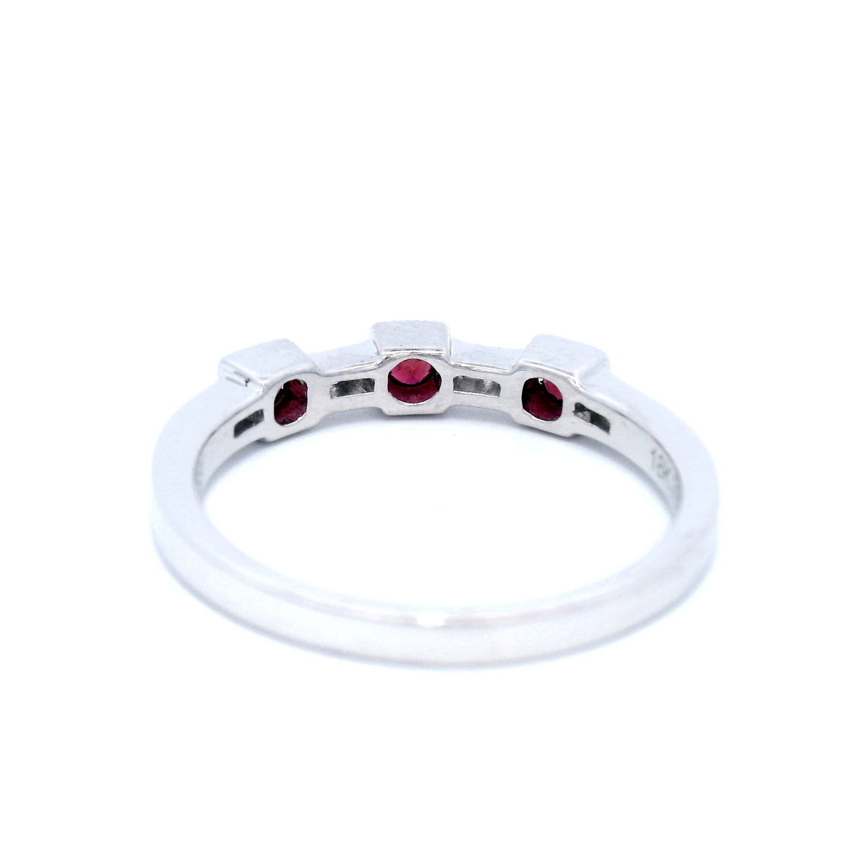 Ruby and Diamond Dress Ring in White Gold
