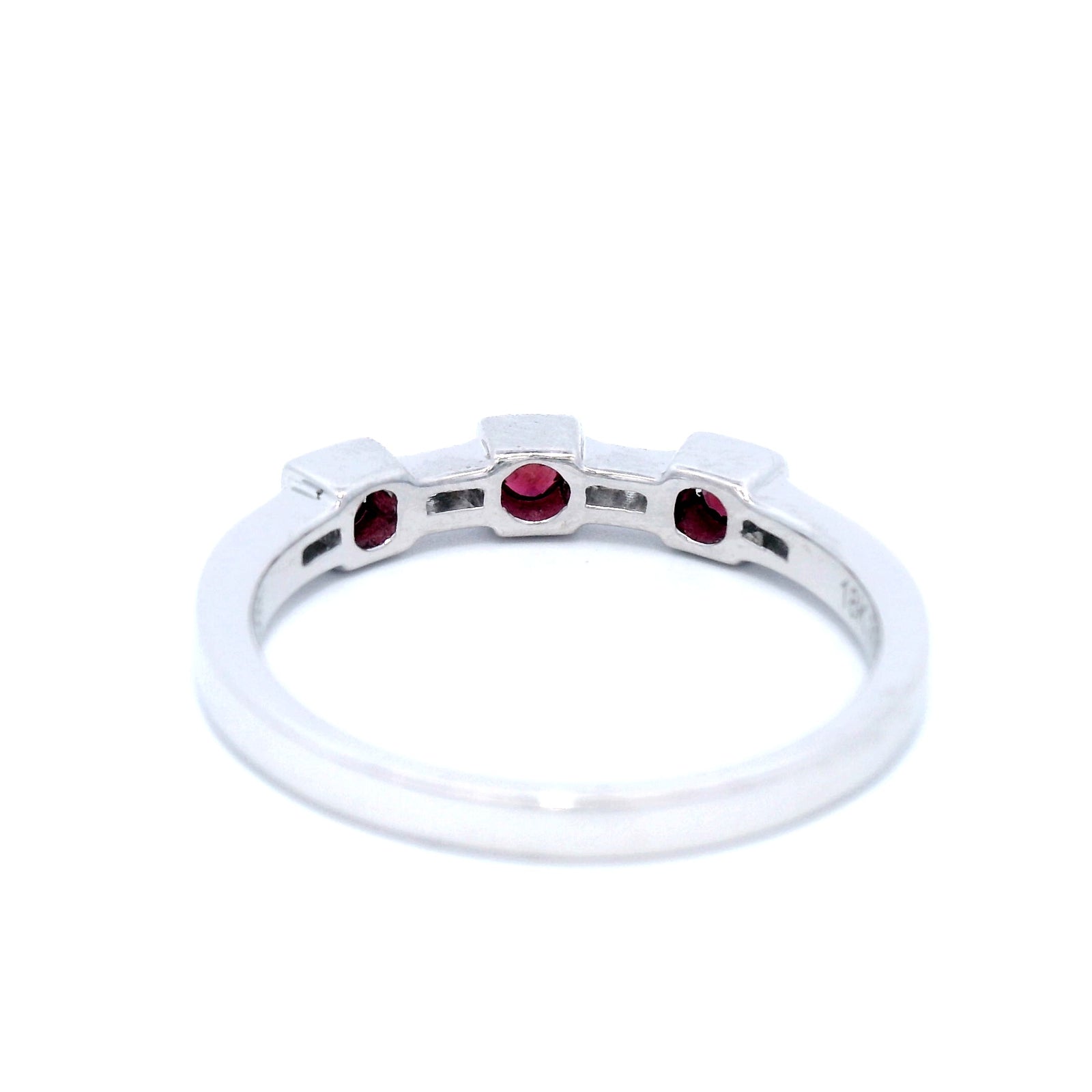 Ruby and Diamond Dress Ring in White Gold