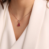 Bronzallure Alba Mini Heart Pendant Necklace