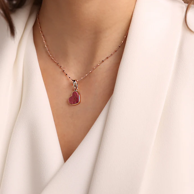 Bronzallure Alba Mini Heart Pendant Necklace