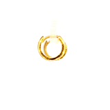 Cartier Style Huggie Earrings in Yellow Gold