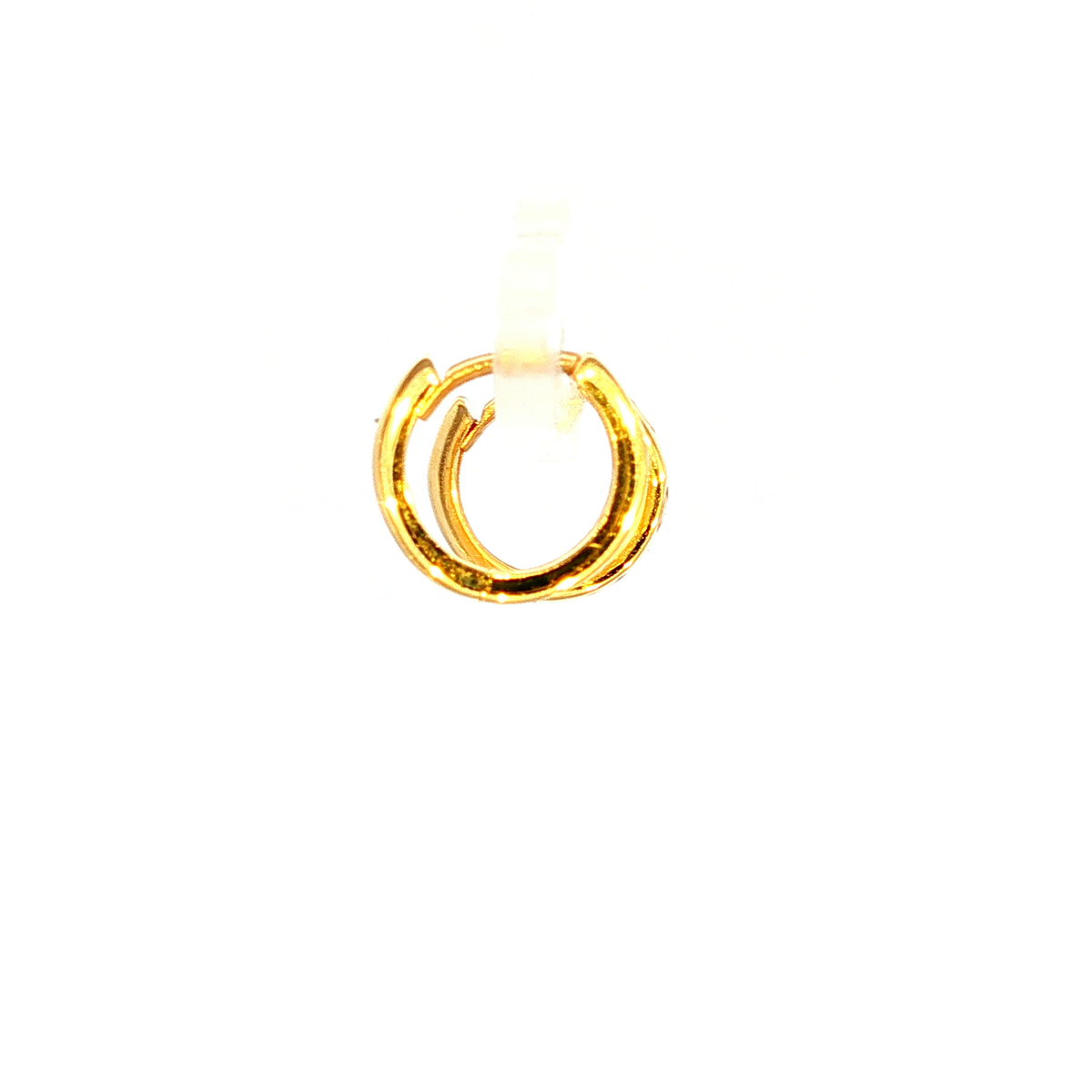 Cartier Style Huggie Earrings in Yellow Gold