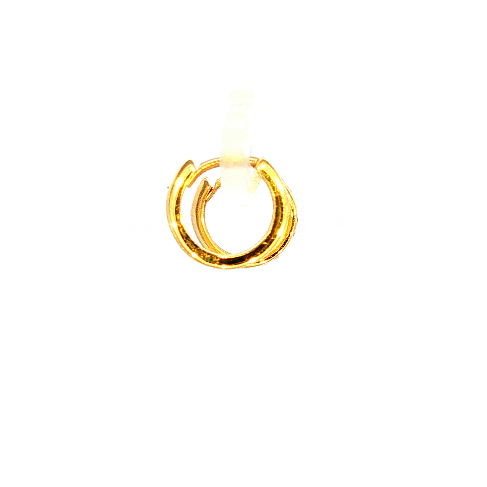 Cartier Style Huggie Earrings in Yellow Gold