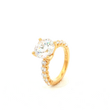 Engagement Ring Above Love Lab Grown Diamond 3.42ct Centre Stone