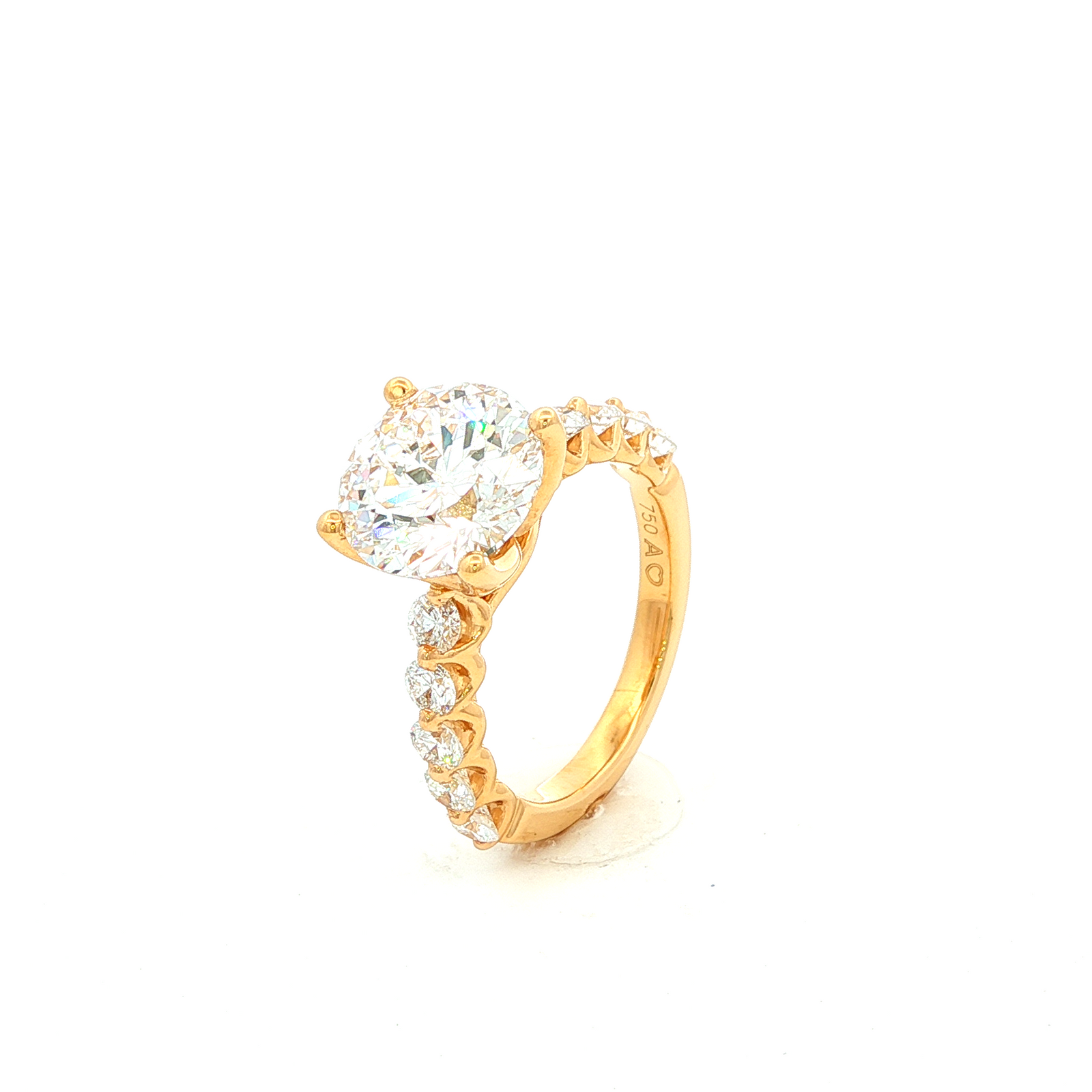 Engagement Ring Above Love Lab Grown Diamond 3.42ct Centre Stone