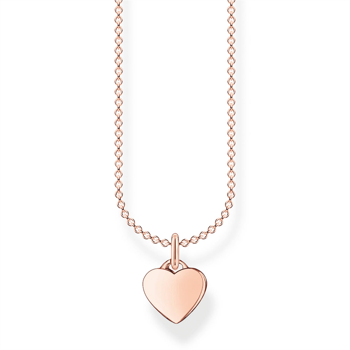 Thomas Sabo Rose Gold Charming Heart Necklace 38-45cm