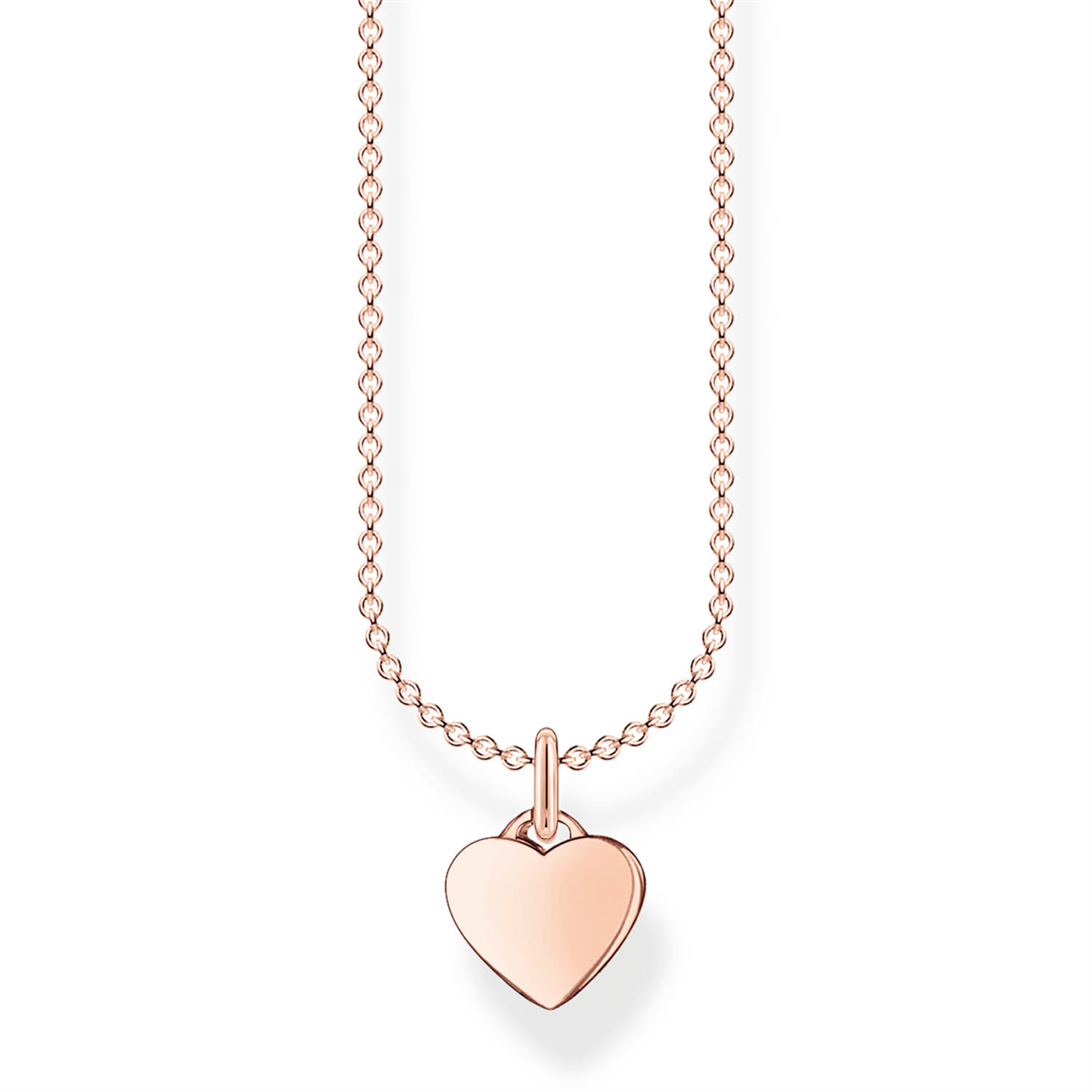Thomas Sabo Rose Gold Charming Heart Necklace 38-45cm