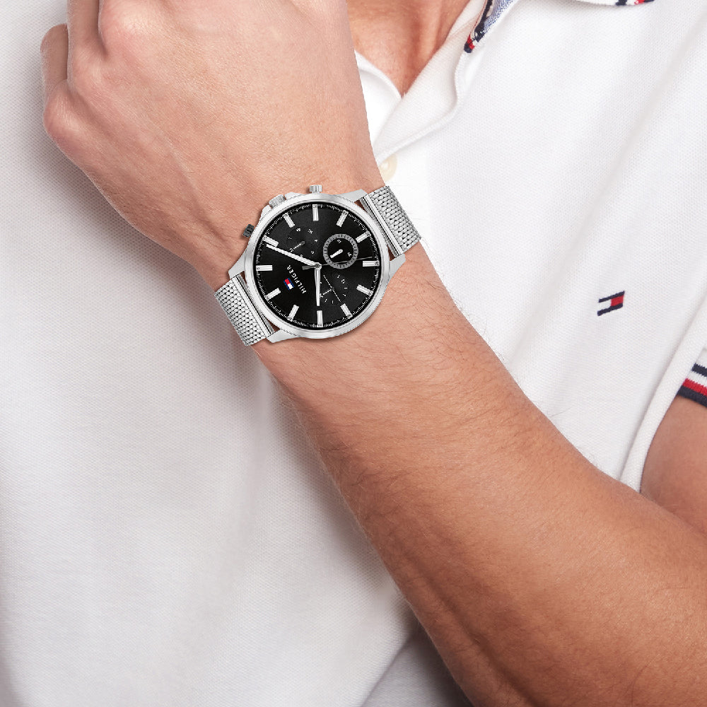 Tommy Hilfiger "Ryder" Collection Multifunction Mesh Mens Watch