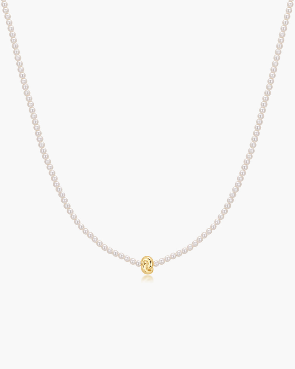 Ania Haie Gold Twist & Glass Pearl Beaded Necklace