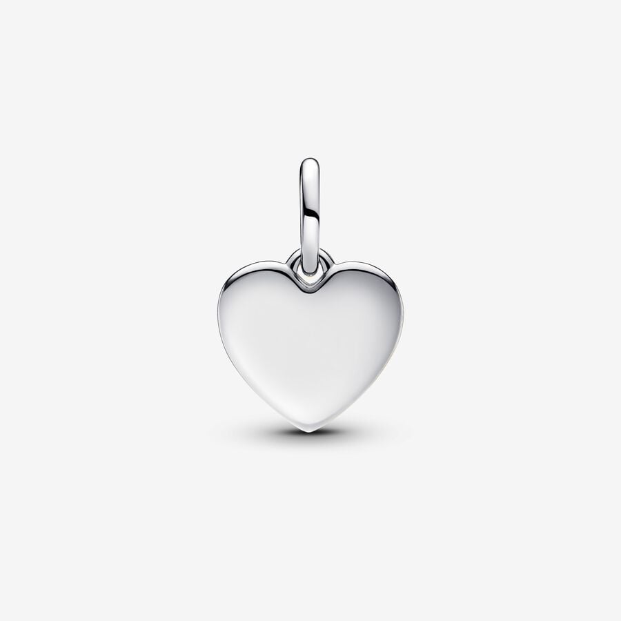 Engravable Love Heart Dangle Charm