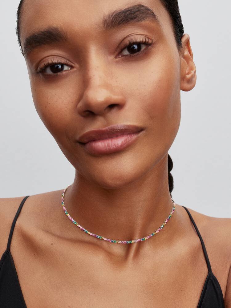 Pandora Rainbow Tennis Necklace