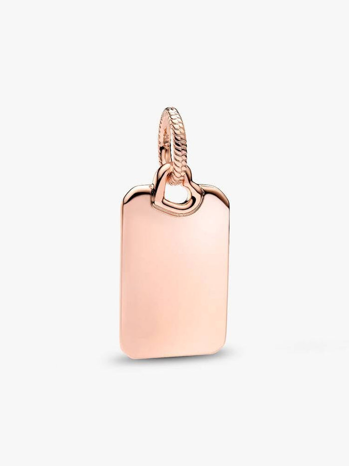 Pandora Engravable Rectangle Tag Pendant