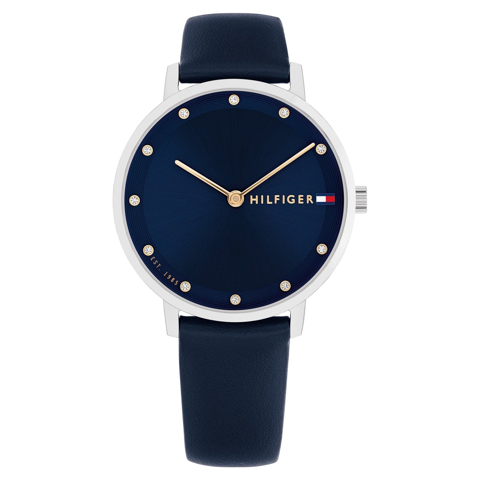 Tommy Hilfiger Navy Leather Women's Watch