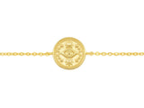 9ct Evil Eye Medallion Bracelet