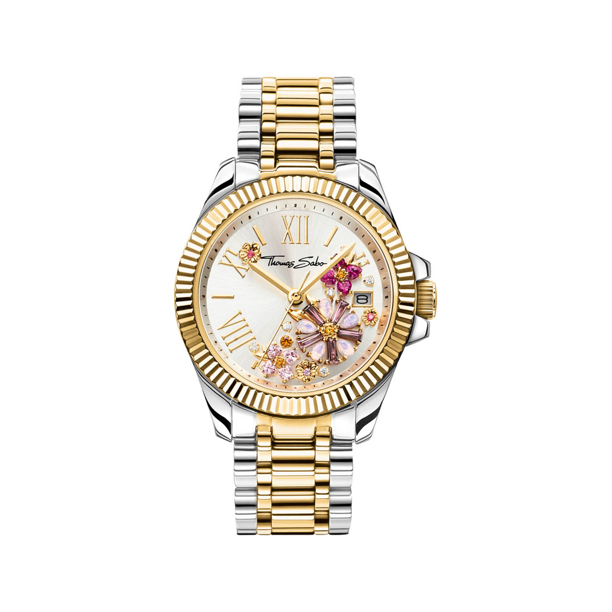 Thomas Sabo Women&#39;s Watch Flowers from Pink Colored Stones