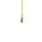 Black Diamond Pendant in Yellow Gold